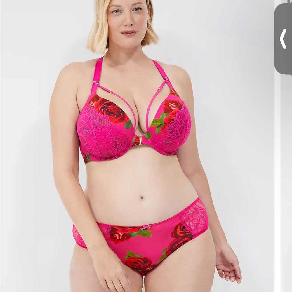 pink boost plunge bra lane Bryant PLEASE READ